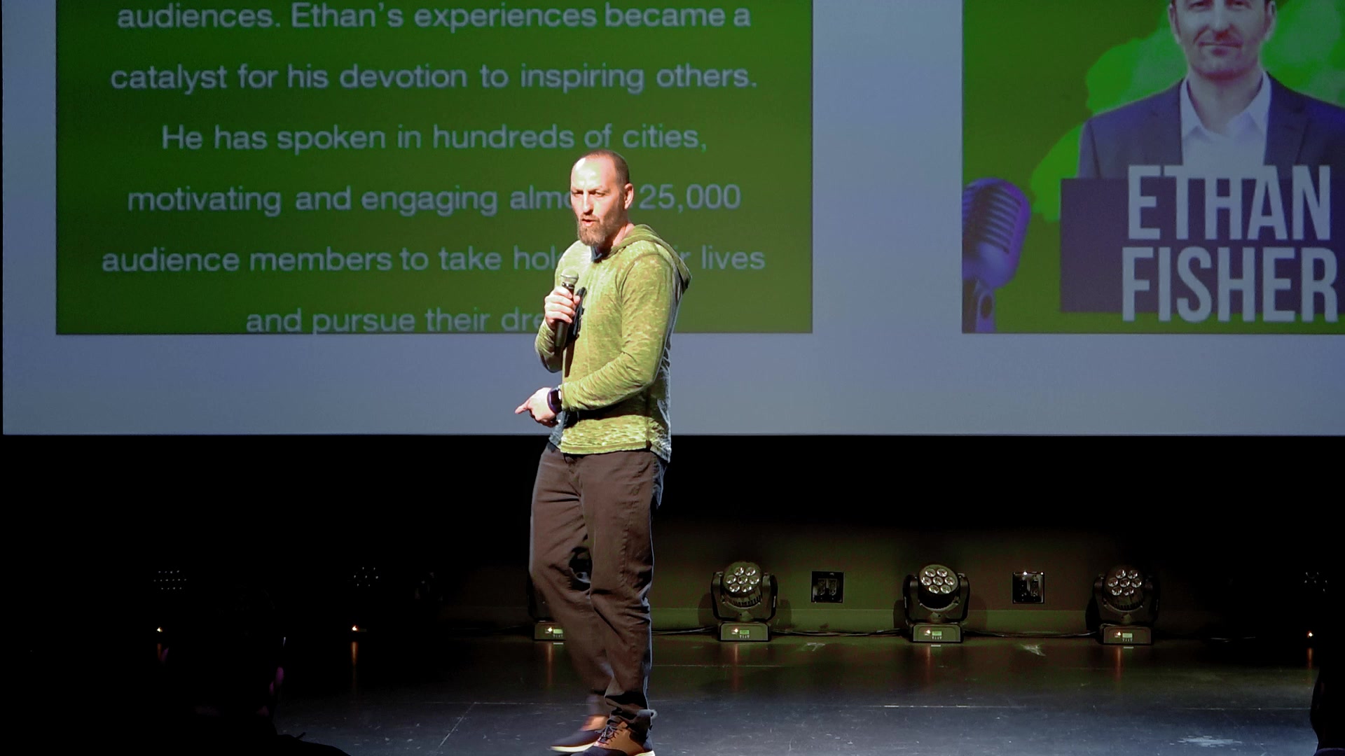 Ethan Fisher on stage